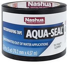 Aqua-Seal Klebeband, 0,9 cm x 1,5 m, Schwarz