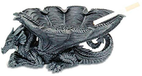 Isideco Großer Drachen Aschenbecher mit Flügeln