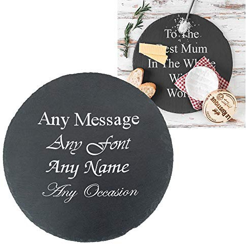 Personalised Engraved Natural Slate Food & Drinks Serving Platter