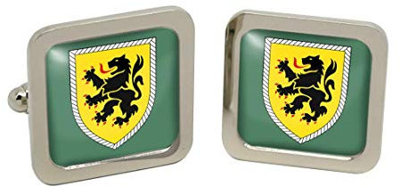 Gift Shop 10. Panzerdivision Bundeswehr (Deutsche Armee) Quadratisch Manschettenknöpfe in Box