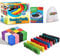 calmado - 360 teilig Domino Steine aus Holz Domino Family Edition im Set + Tasche + Anleitung