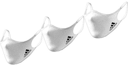 adidas Standard Face Covers 3-Pack, White, Medium/Large