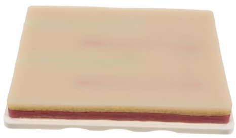 iplusmile Chirurgisches Nahtset Silikon Nahtset Übung Medizin Suture Practice Kit - Naht-Trainingspad Venenpunktions-Injektions-Trainingsmodell Für Menschliche Haut Medizin- Ti