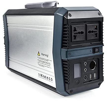 TIM-LI 500Wh 145600 Mah Portable Power Station/Batterie Au Lithium De Secours pour Camping Voyage Camper Van Blackouts Urgence