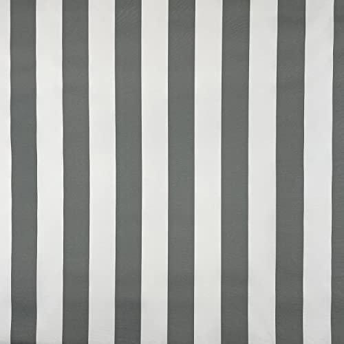 Tela impermeable de la raya de la lona 8oz resistente al aire libre material de la silla 150cm de ancho (por metro, Whitesands gris)