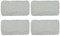 4 Panni in Microfibra di Ricambio Progettato per Rowenta Clean & Steam ZR005801, ZR005804, ZR850002, Bianco