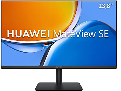 HUAWEI Mateview SE Standard, FHD FullView IPS, (75hz, DP, HDMI, 1920x1080), 90% DCI-P3, colori HDR, SGS Eye protectect, design senza cornice, nero, cavo HDMI
