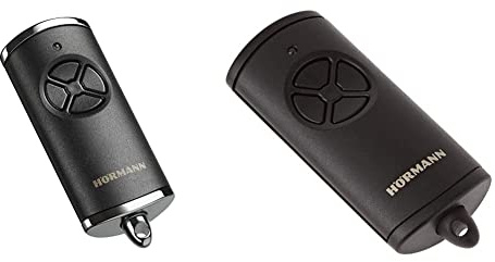 Handsender HSE4 868-BS Struktur Chrom schwarz SW-Eu & Handsender HSE4 mit 4 Tastenfunktionen, mit Öse für Schlüsselanhänger, BiSecur Funktechnologie, schwarz 4511736