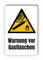 Warnzeichen (W029) Warnung vor Gasflaschen - Eckiges Warnschild mit Text - Warnschild mit Text - nach DIN EN ISO 7010