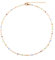 XIHIRCD Beaded Choker, Bunte Sommerperlenkette Kubische Kristallkette Böhmische Perlenkette für Strandparty Abschlussball Party Festival Accessoire für Mädchen und Frauen