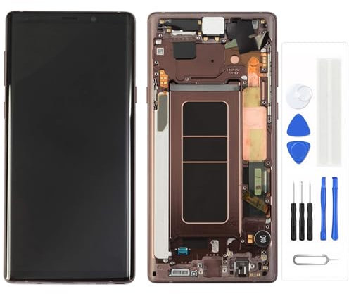 genérico LCD Táctil para Galaxy Note 9 N9600 N960F N960U N960N Reparación y Sustitución de Pantalla táctil LCD Asamblea con Marco (Copper/Marrón)