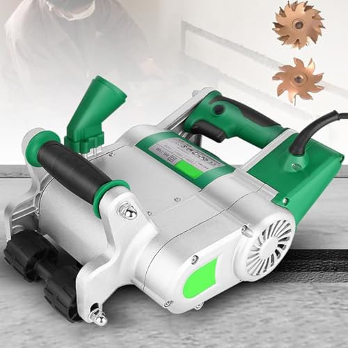 Hydravex Wall Line Cutter, Wall Slotting Machine, Electric Handheld Floor Wall Groove Cutting Machine Brick Wall Chaser Metalworking for Wall Slotting Machine with Carry Box,25mm+35mm