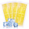 YOUSHARES Poche de Glace en Gel Réutilisable pour Sac Isotherme Insuline Diabétique, Glacière Isotherme pour Médicament Insuline, Poche Refrigerante Gel Froid Approuvée par TSA (4 Paquets, Jaune)