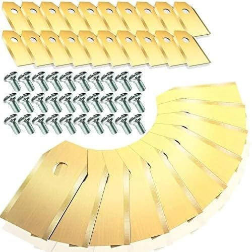 45 x Titan Messer Klingen für Husqvarna Automower Messer für Yardforce/Gardena Mähroboter (3g - 0,75mm) inkl. Ersatzmesser für Robotic Lawnmower Replacement Blades