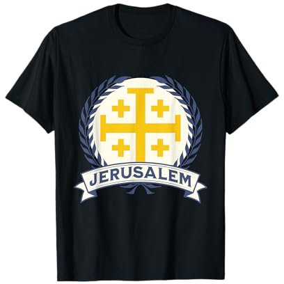 Jerusalem-Kreuz Mittelalterliches Königreich Jerusalem T-Shirt