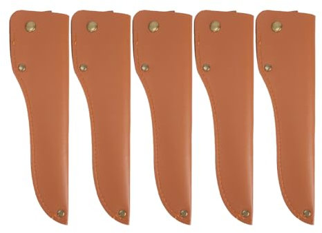 5pcs Leather Knife Sheath, 8 Knives Pouch with Belt Loop fit 6-8 Inch Fillet & Boning Knives for Outdoor Cooking Fishing (No Blades