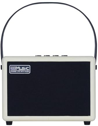 COOLMUSIC Amplificatore per chitarra elettrica ricaricabile wireless da 10 G, 10 W, con Bluetooth 5.0, effetti di distorsione, amplificatore portatile per esercitazioni domestiche e musicali