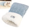 Semi-Closed Cat Sleeping Bag,Winter-Haustierschlafsack für Katzen und Hunde, Katzenschlafsack für den Innenbereich, Weicher Plüsch, Bequemer Schlafsack, Geeignet für Kleine und Mittelgroße Katzen
