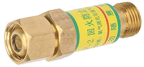 Acetylen-Sauerstoff-Rückschlagventil, Flammenrückschlagsperre, Schweißbrenner-Flammenbrecher M16*1,5, Eingebautes Rückschlagventil, Standardgewinde, Verhindert Rückgasung,