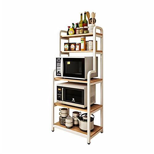Heavy Duty Multi storey Kitchen Storage Trolley with Microwave Oven Cabinet and Serving Trolley