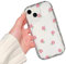 Alihtte Crystal Clear Hülle für iPhone 14, Klare stoßfeste dünne Silikon case für iPhone 14 Mode Chic Muster Slim transparente TPU Handyhülle Schutzhülle für iPhone 14,Klar,d30