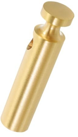 Mikikit 1 Stück Zaunspaltenzubehör Innenmöbelgeländerstecker Glasgeländerschrank Weinschrankgeländer Pfostenkappen Kleine Leitplankenanschlüsse Geländer für Weinschränke Messing Golden