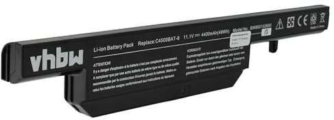 vhbw Batterie Compatible avec Gigabyte Q1732 Ordinateur Portable (4400mAh, 11,1V, Li-ION)