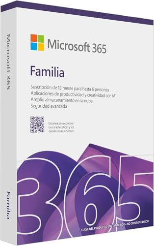 Microsoft 365 Family - Abonnement-Lizenz (1 Jahr) - bis zu 6 Benutzer, bis zu 5 Geräte