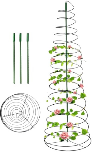 Generisch Kletterpflanzen Gitter - rostbeständiges Obelisk -Pflanzen, einstellbare Höhe haltbarer ABS -Rahmen, wetterfeste Struktur | Garten Gitter für Rosen Clematis Efeu Erbsen Bohnen Blumen