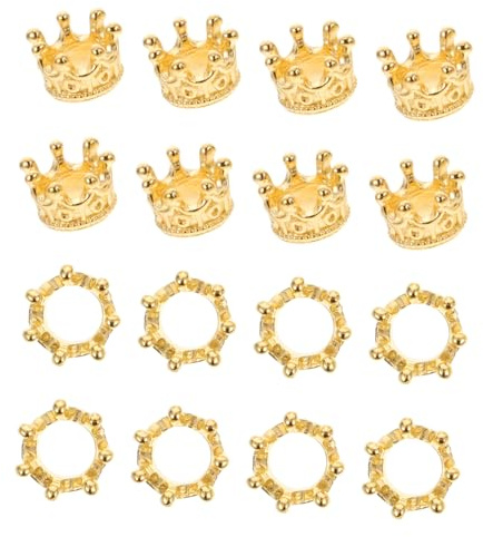 LIFKOME Legierung Kronen Charme 50 Stück Goldene Kleiner Anhänger für Schmuckherstellung und Bastelprojekte Vielseitige Deko für Halsketten und Armbänder