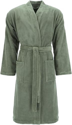 Vossen Cosmo Herrenbademantel Farbe detox green Größe 56/58