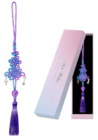 Handy Anhänger Phone Charm mit seidig Quaste,Handyanhänger als Taschenanhänger und Schlüsselanhänger,Bag Charm für Smartphone,Rucksack und Auto Rückspiegel Geschenkidee für Frauen und Musikliebhaber