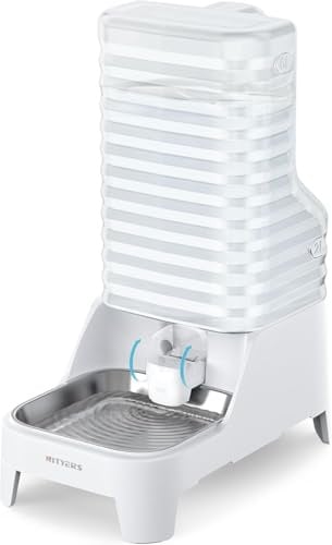Automatic Dog Water Dispenser, 6L Large Gravity for Cat & Dog | Gravity Cat Water Dispenser with Patented Faucet & Filter & Adjustable Base, Wide Mouth for Easy Clean, Food-Grade Materials