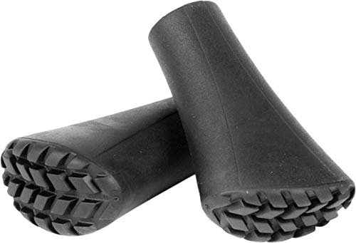 Fizan Nordic Rubber Stopper Coppia tappini, Gommini per Bastoncini Nordic Walking