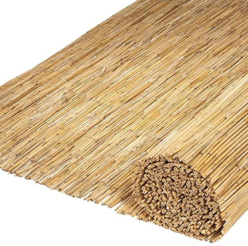 Nature 2X Ecrans de Jardin Panneau de Clôture Barrière Bordure Portail Paravent Coupe-Vent Pare-Vue Extérieur Roseau de Bambou 500x150 cm