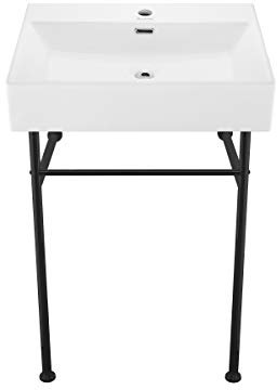 Swiss Madison SM-CS771 Well Made Forever Claire Évier de console Blanc brillant 61 cm