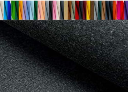 Fabrics-City ANTHRAZIT BASTELFILZ FILZ STOFF 100CM~4MM~ FILZSTOFF STOFFE, 5044