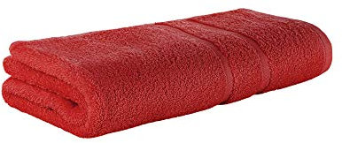 Premium Frottee Duschtuch 70x140 cm in rot von StickandShine in 500g/m² aus 100% Baumwolle