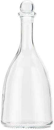 BrandPrint - Bottiglia in vetro per acqua modello Viola Water 750 ml | Comprensiva di tappo |Bottiglie per ristoranti | Bottiglie in vetro per acqua o altre bevante | Bottiglia di design