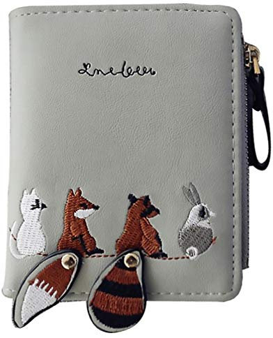 VALICLUD Reißverschluss um Brieftasche Tierwechsel Geldbörse Pu Leder Kartenhalter Tasche geldbeutel mädchen Geschenke für Mädchen