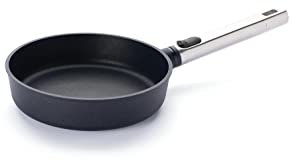 Woll Diamond Logic XR Pro - Sartén (inductiva, diámetro de 20 cm, 5 cm de alto, con mango de acero inoxidable extraíble, apta para todo tipo de cocinas, aluminio fundido, revestimiento antiadherente,