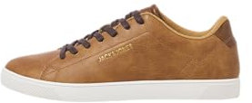 JACK & JONES Homme Jfwboss PU Sneaker, Marron, 41 EU