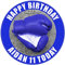 Boxing Gloves - Blue - Any Size (4in - 7.5in) Personalised Edible Cake Topper on Premium Icing