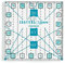 Crafters Dream Metrische Patchwork Lineal - Anti Rutsch Acryl Transparent Zentimeter Quilten, Handwerk, Patchwork, Schneiderei & Näh Lineal Alle Größen Erhältlich! (6.5cm x 6.5cm)