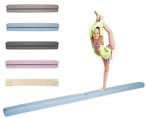 MAMOI® Schwebebalken für zuhause, Balancierbalken für Kinder, Balken Turnen klappbar, Turngeräte Indoor, Balancieren und Turnbalken, Gymnastic bar