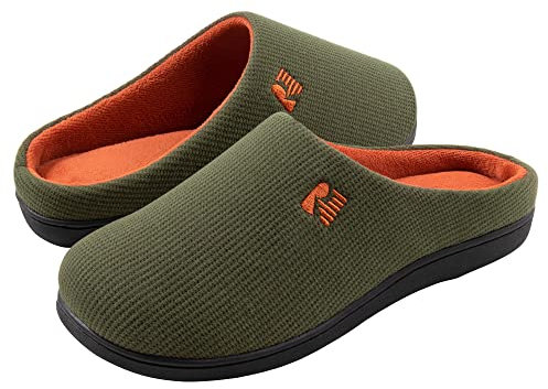 RockDove Herren Original Zweifarbige Hausschuhe mit Rückstellschaum, 46/47 EU, Zweifarbig