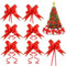 RosyFate Geschenkschleife, 20 Stück Geschenkschleife Groß, Schleife Weihnachten, Ziehschleife Geschenk, für Geschenkverpackungen, Weihnachtsdeko, Hochzeit, Auto(Rot)