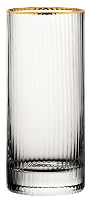 Utopia Hayworth Hiball 350ml Gold Rim - Pack of 6