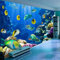GIVLWF Papier Peint Mural de Fond De Corail De Poissons Du Monde Sous-marin, Vie Marine Diversifiée Déco de La Maison - Pour Salon Chambre D'enfant Décoration Murale 200 x 140 cm