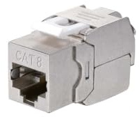 Equip 767231 Cat 8.1 Shielded Keystone Jack, werkzeuglos, 8 Stück/Packung